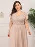 Plus Size Formal Dress with Ruffles