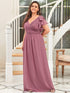 Plus Size Formal Dress with Ruffles