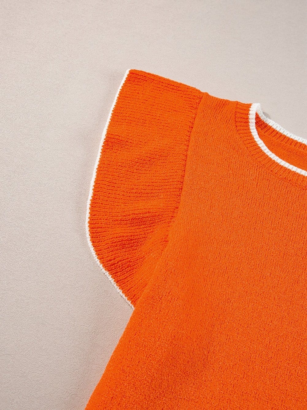 Summer Knit Ruffle Top