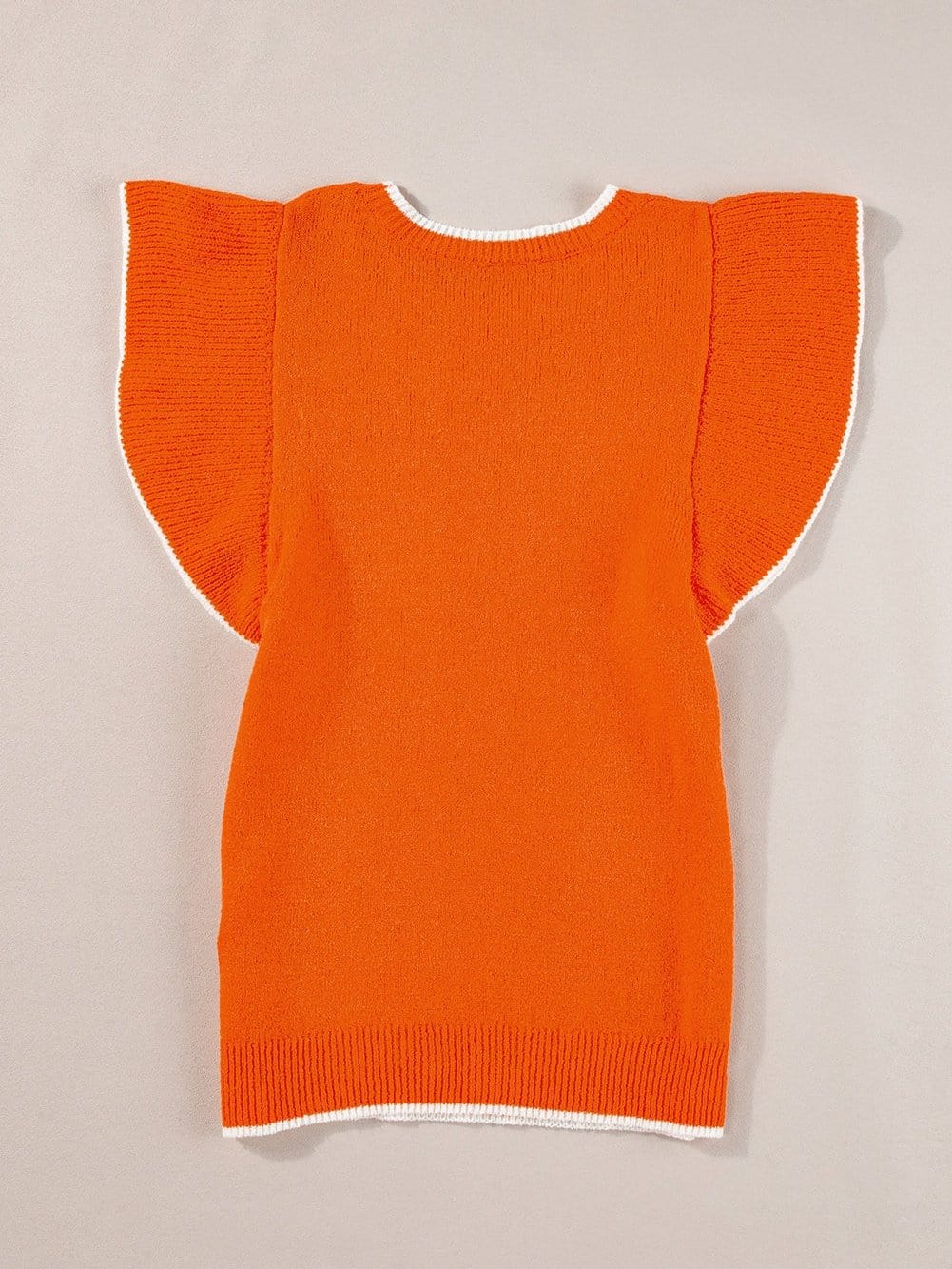 Summer Knit Ruffle Top