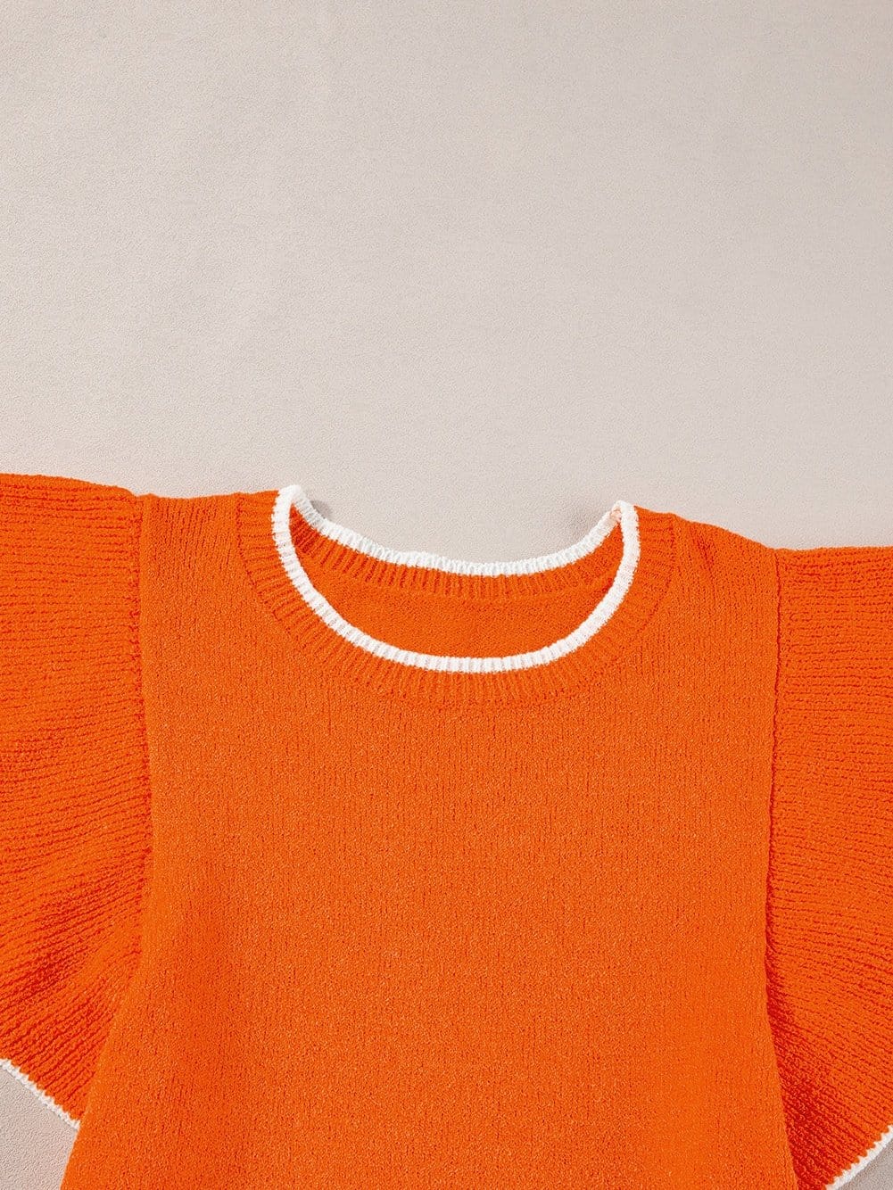 Summer Knit Ruffle Top