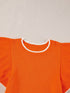 Summer Knit Ruffle Top