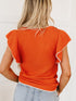 Summer Knit Ruffle Top