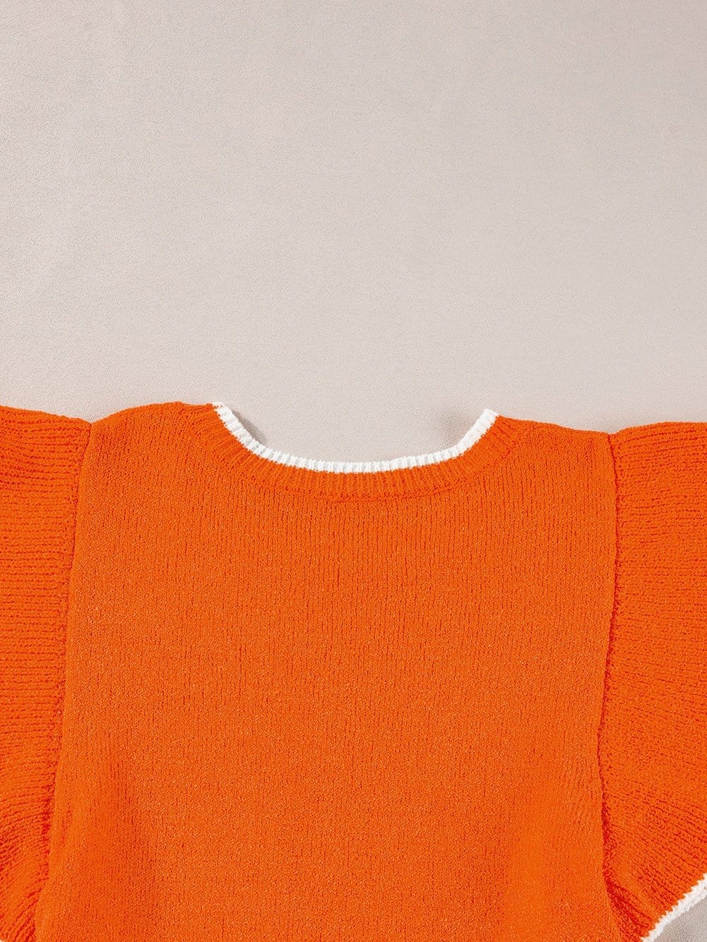 Summer Knit Ruffle Top