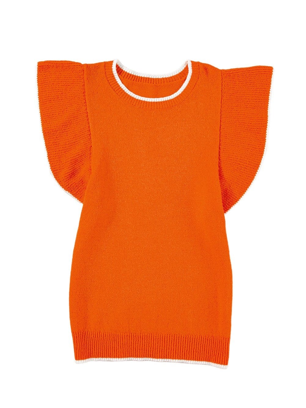 Summer Knit Ruffle Top