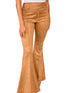 Modern Suede Flare Trousers