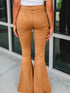 Modern Suede Flare Trousers