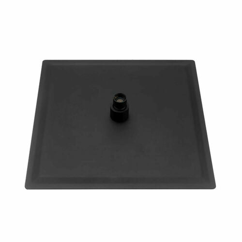 Grifo de ducha de lluvia de pared negro mate de doble función con válvula de compensación de presión