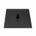 Grifo de ducha de lluvia de pared negro mate de doble función con válvula de compensación de presión