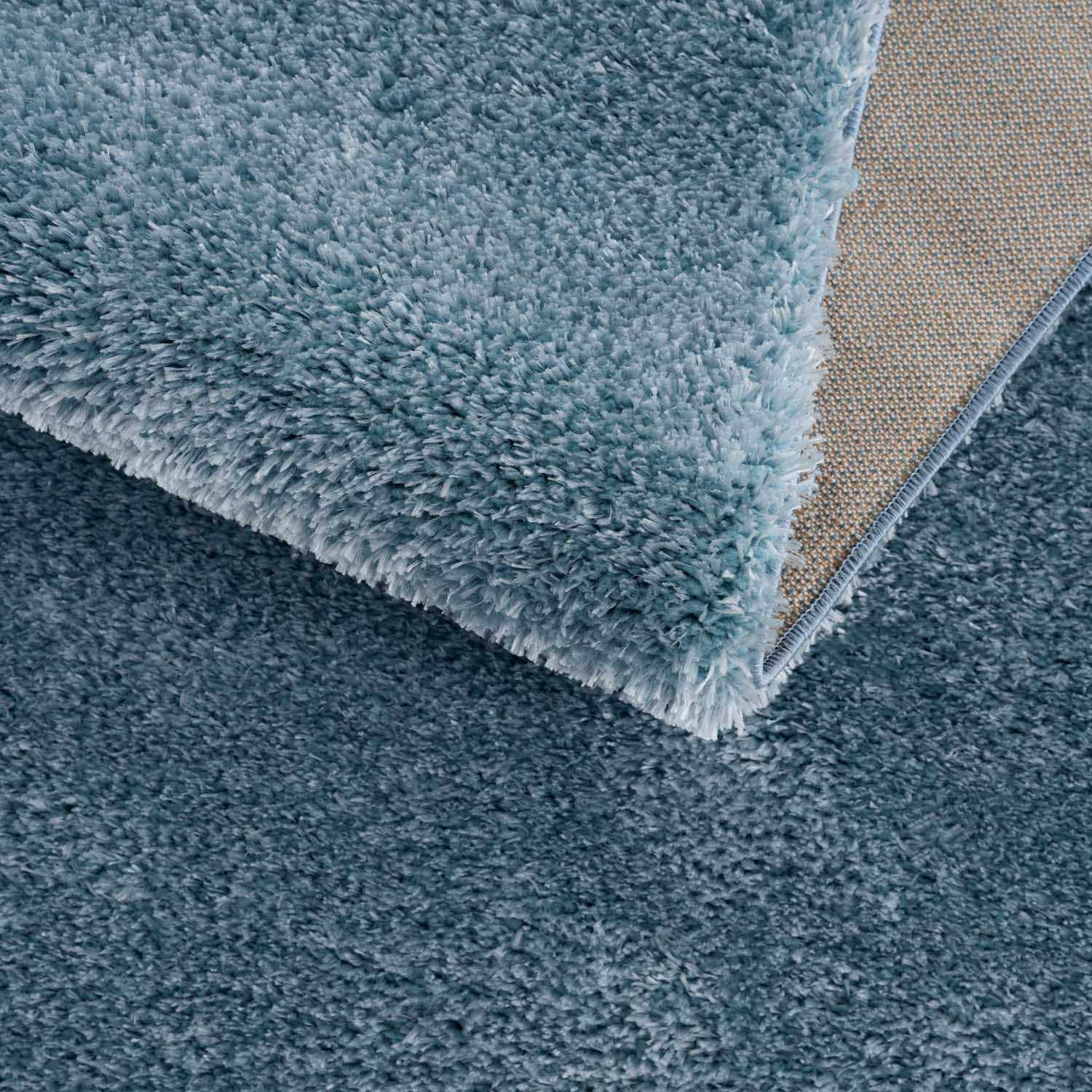 Alfombra de felpa azul sólida Heavenly - Liquidación