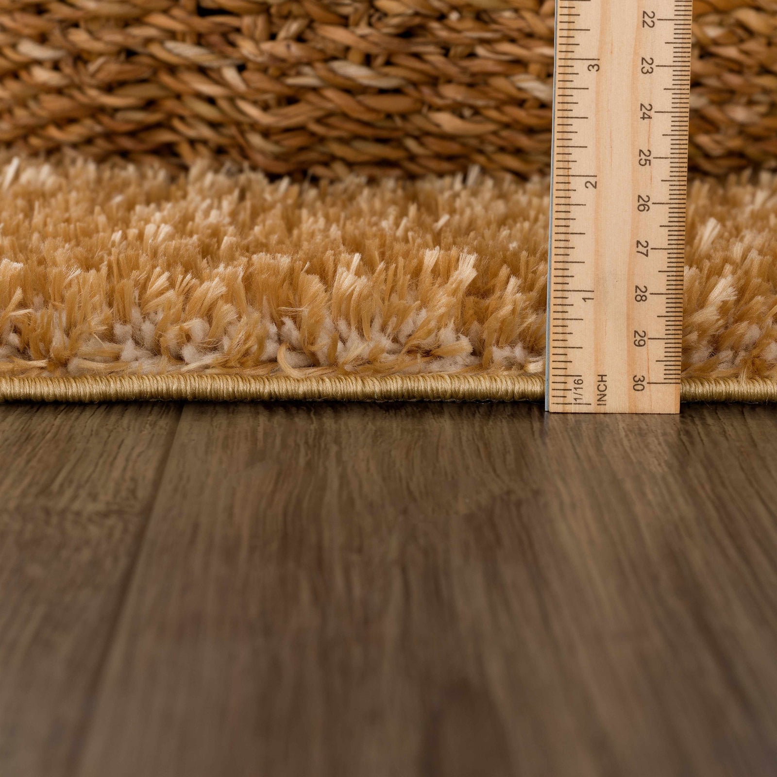 Alfombra de felpa Heavenly Solid Mustard - Liquidación