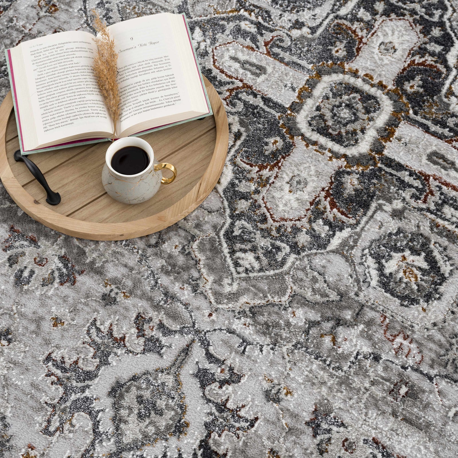 Alfombra Liverpool gris oscuro - Ofertas especiales