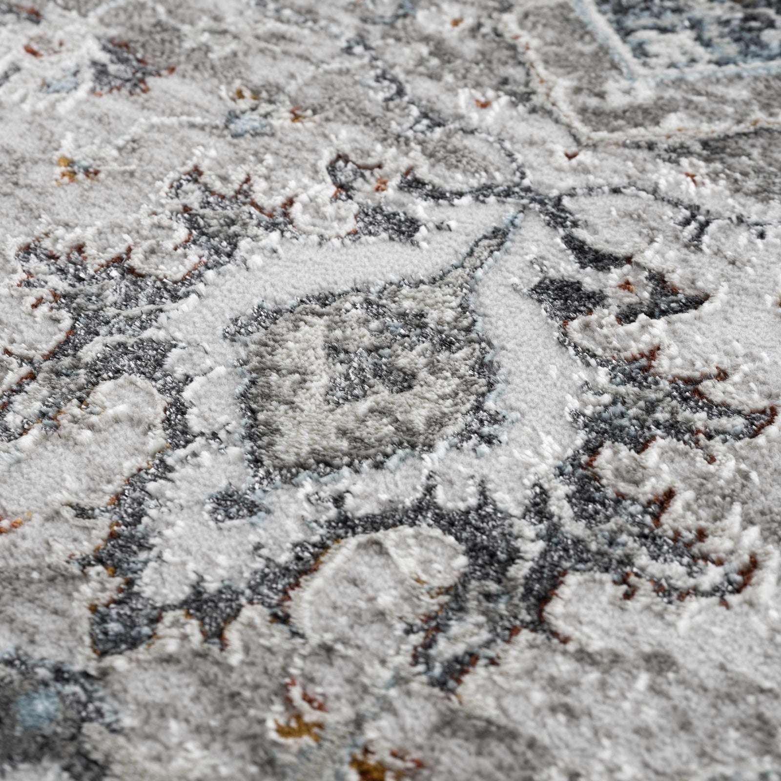 Alfombra Liverpool gris y azul - Ofertas