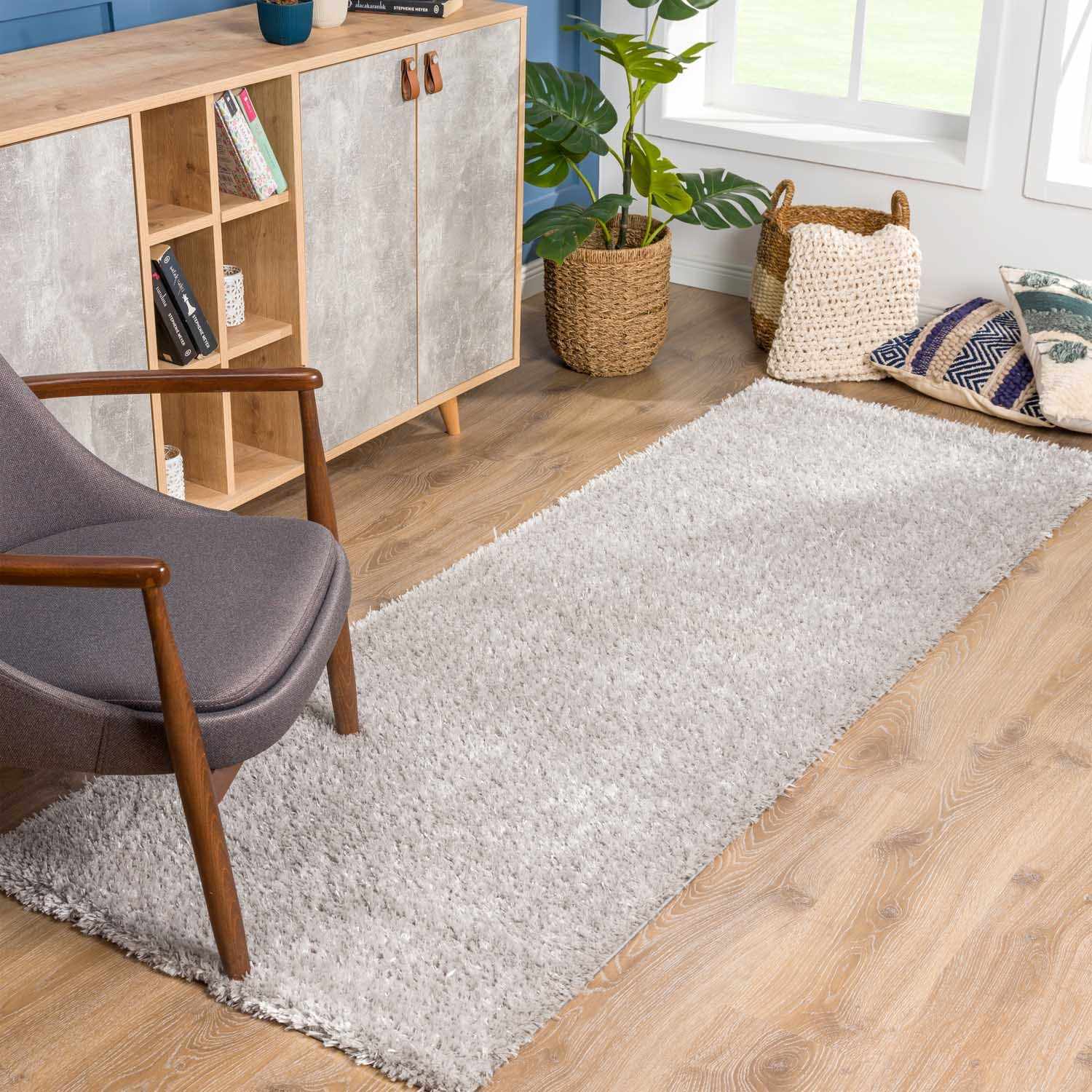 Alfombra de felpa Heavenly Solid Light Gray - Liquidación