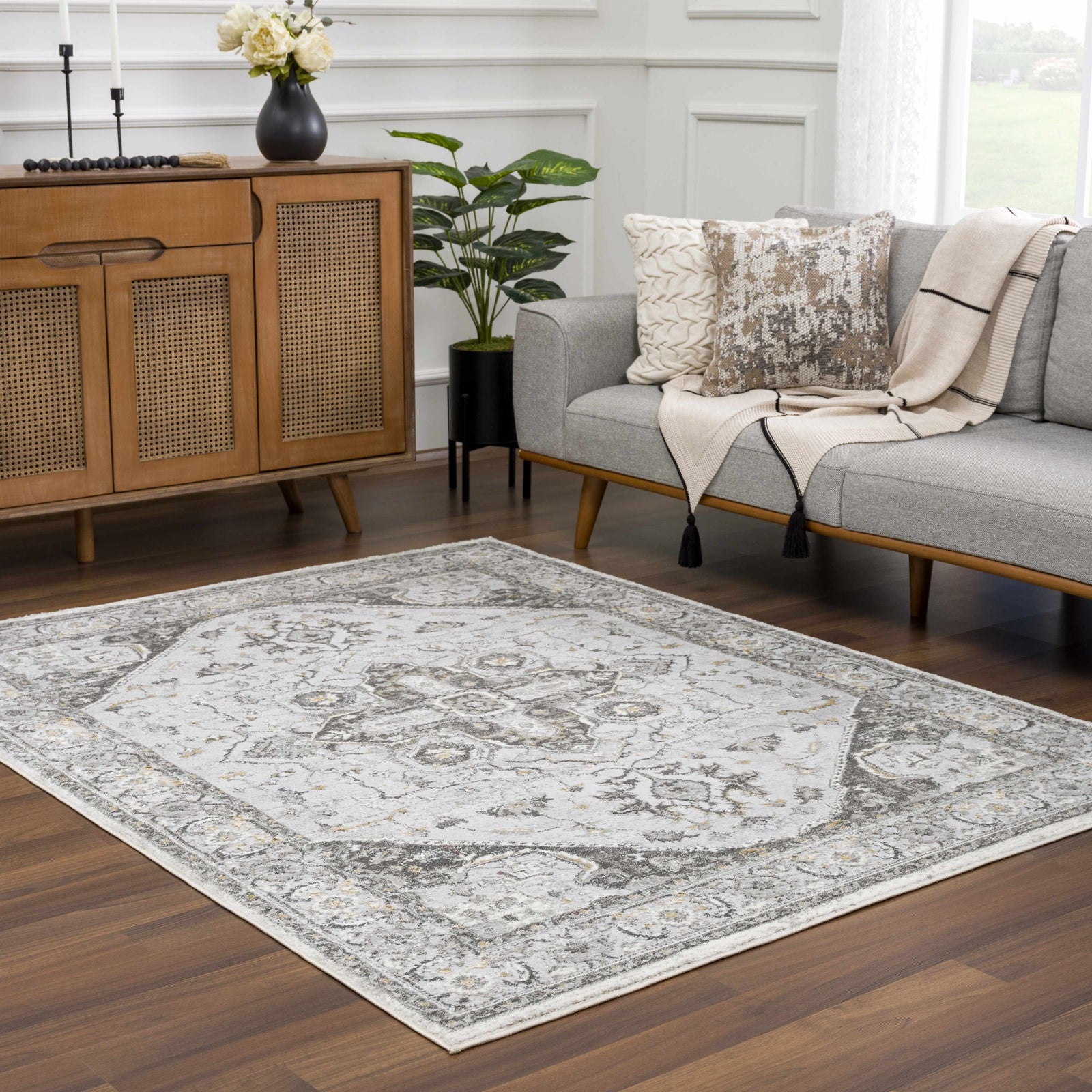 Alfombra Liverpool gris claro - Oferta