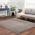 Alfombra de felpa gris sólida Heavenly - Liquidación