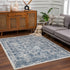 Alfombra azul Michie - Liquidación