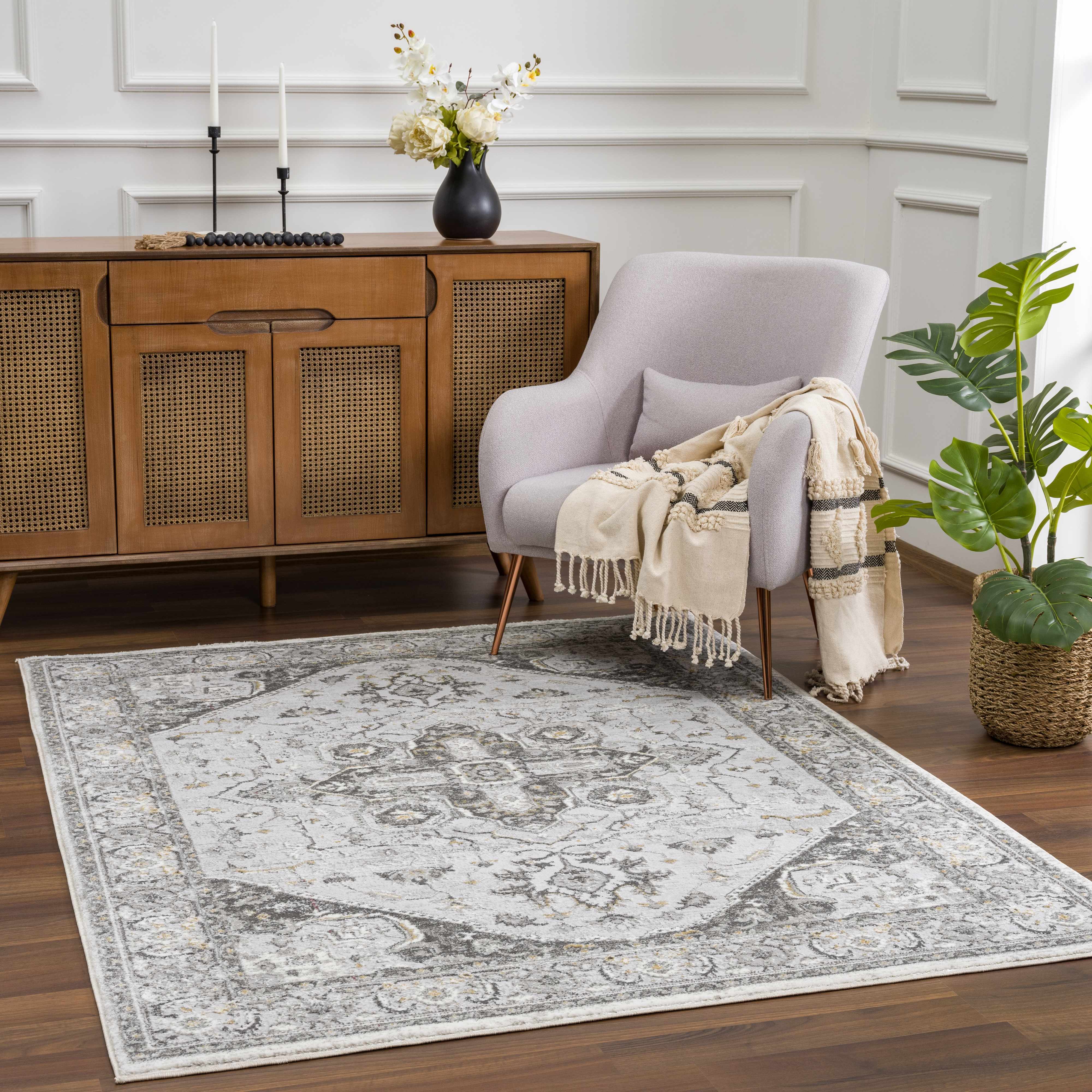 Alfombra Liverpool gris claro - Oferta