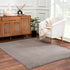 Alfombra de felpa gris sólida Heavenly - Liquidación
