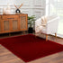 Alfombra de felpa roja sólida Heavenly - Liquidación