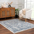Alfombra azul Michie - Liquidación