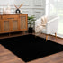 Alfombra de felpa sólida Heavenly Black - Liquidación