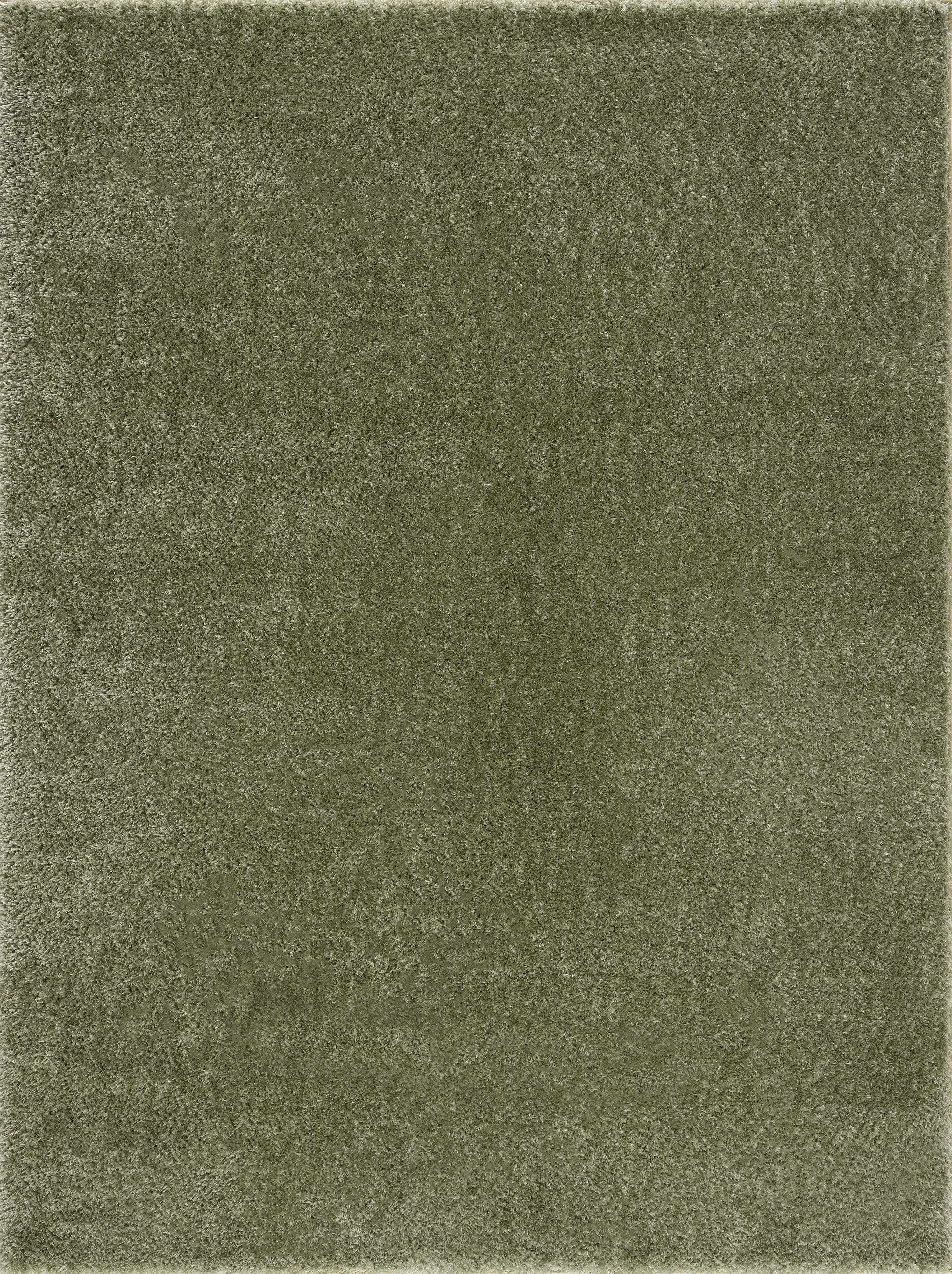 Alfombra de felpa verde sólido Heavenly - Liquidación