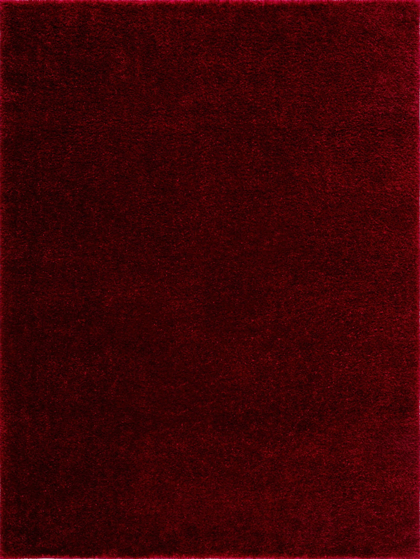 Alfombra de felpa roja sólida Heavenly - Liquidación