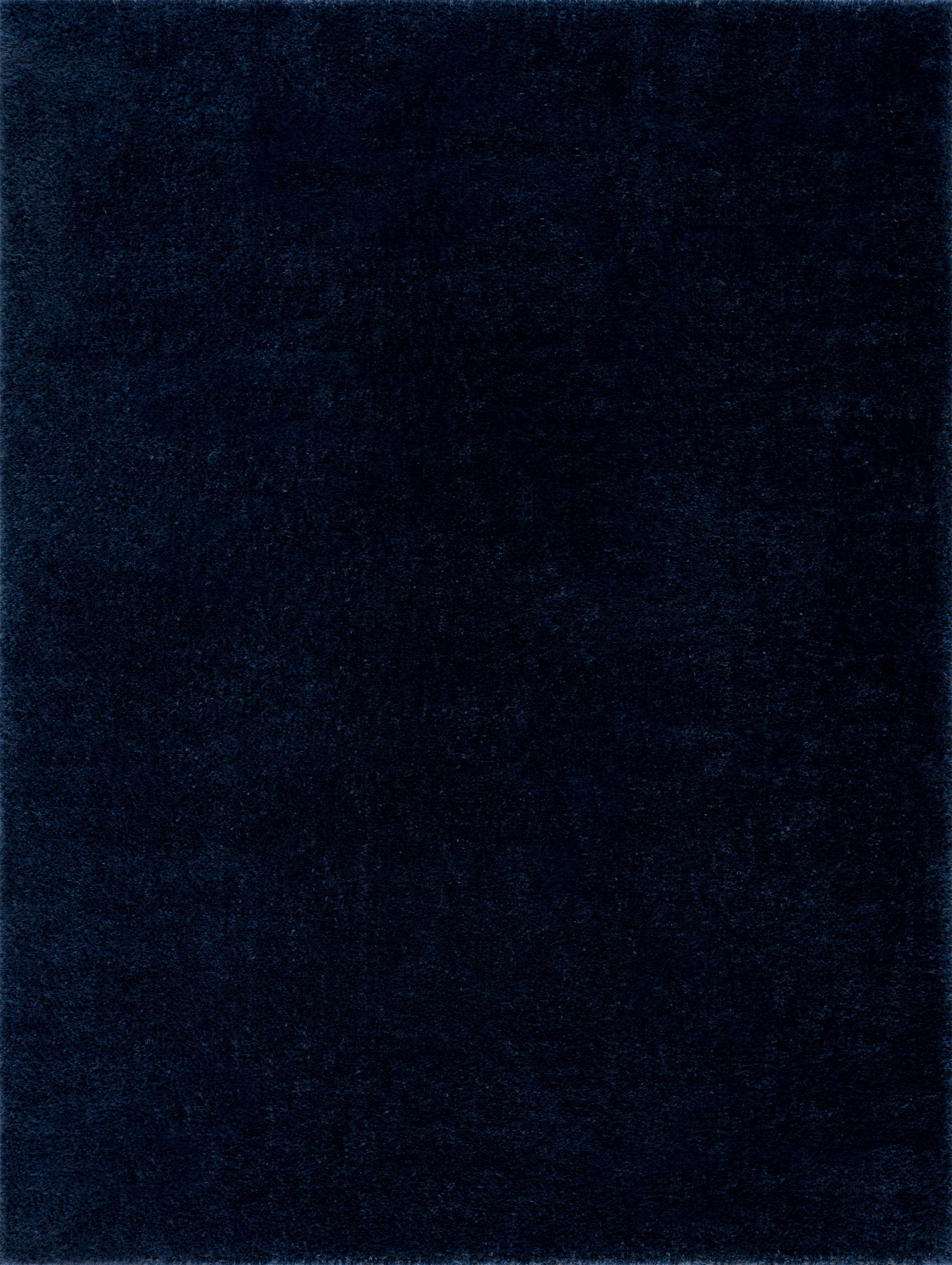 Alfombra de pelo largo Heavenly Solid Navy Blue - Liquidación