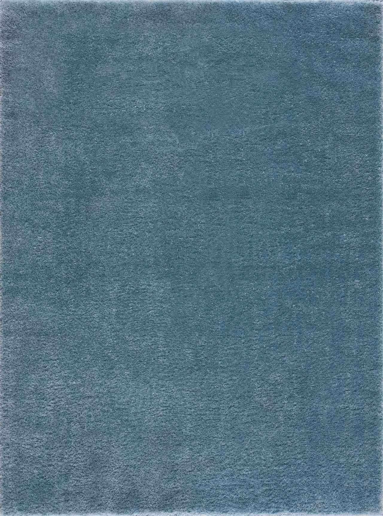 Alfombra de felpa azul sólida Heavenly - Liquidación