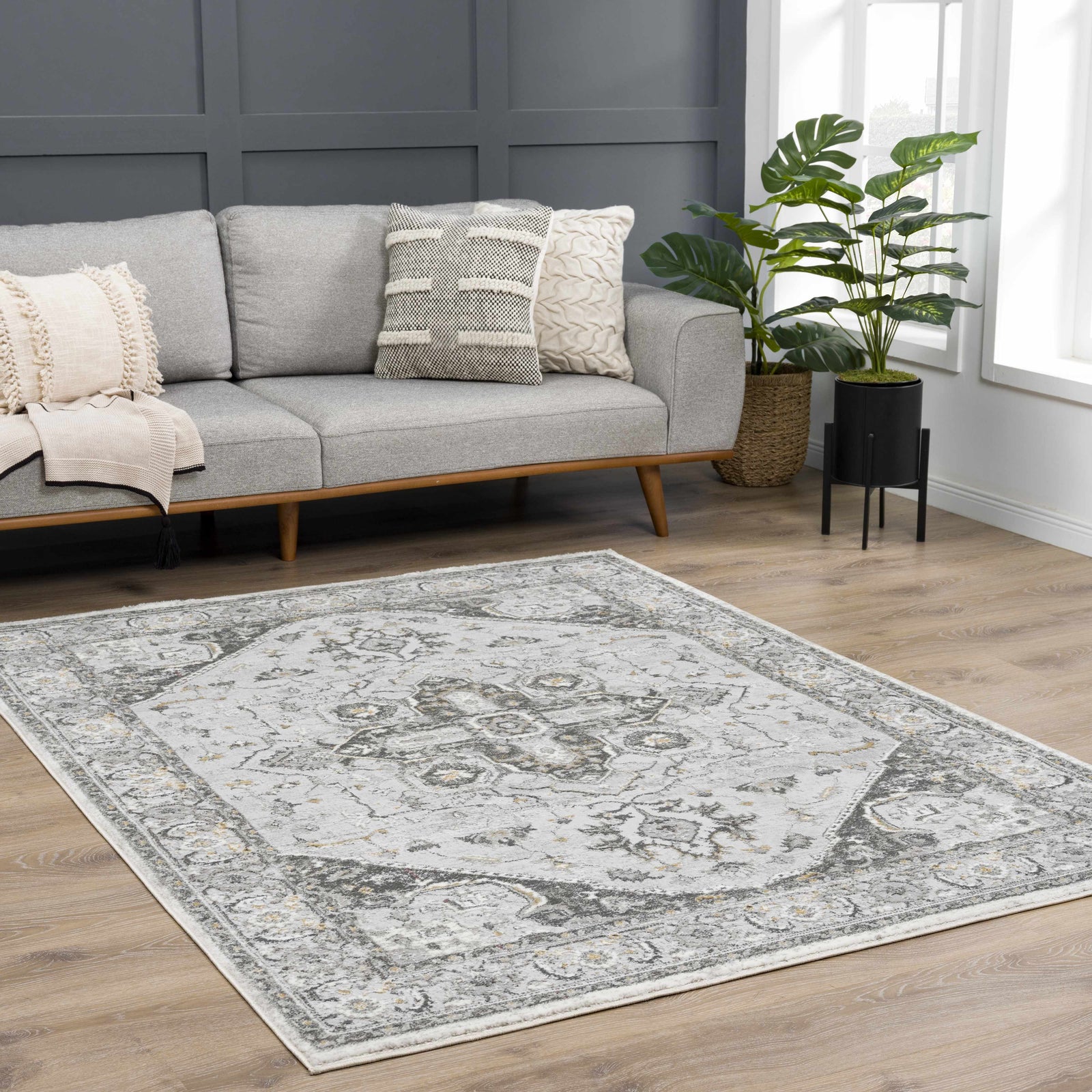 Alfombra Liverpool gris claro - Oferta