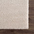Alfombra de felpa sólida color beige celestial