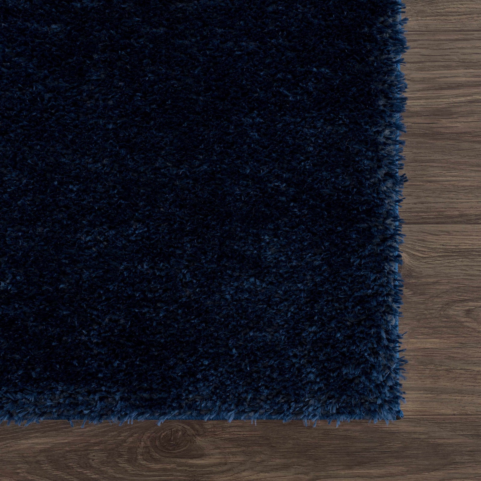 Alfombra de pelo largo Heavenly Solid Navy Blue - Liquidación