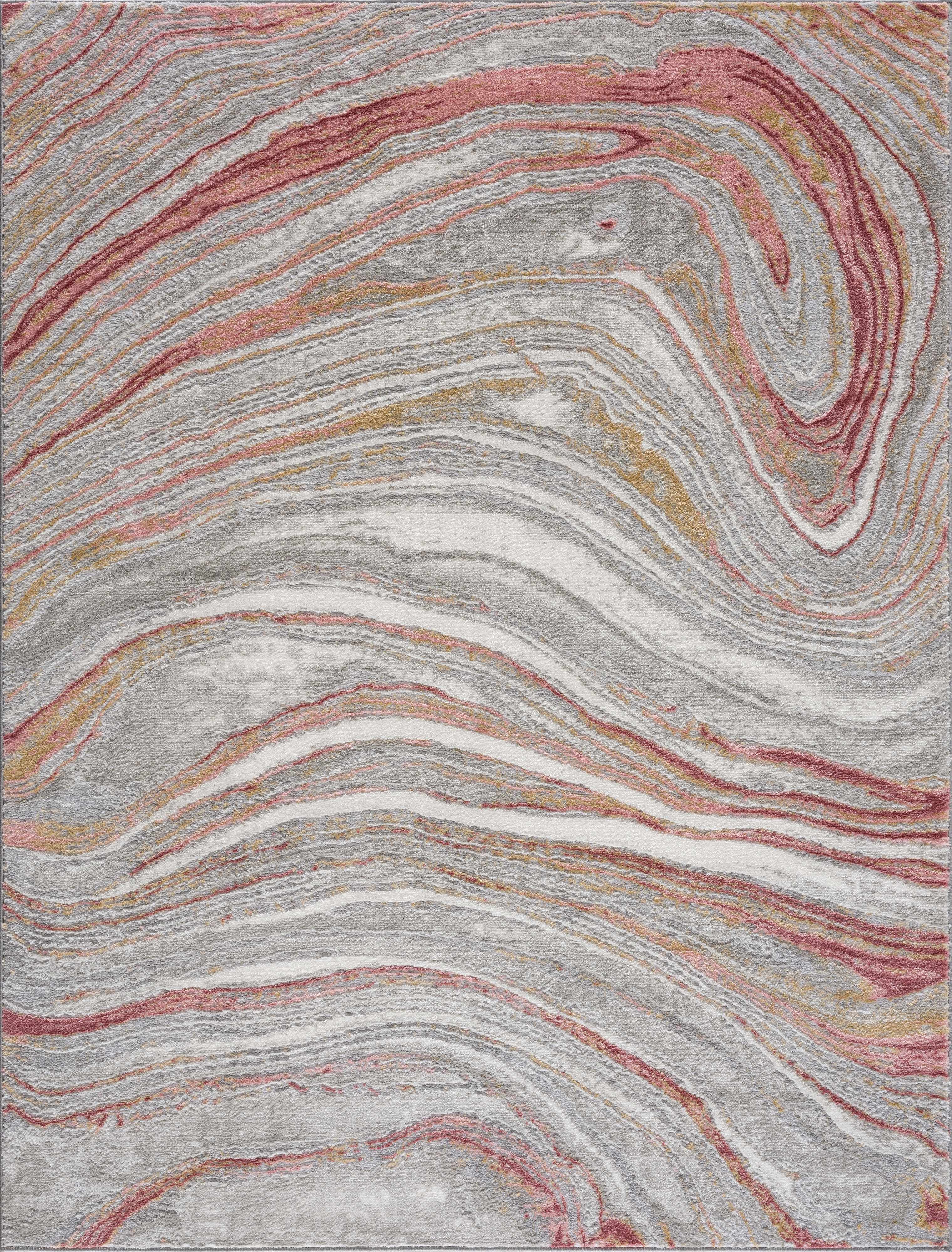 Alfombra de mármol rosa vivo