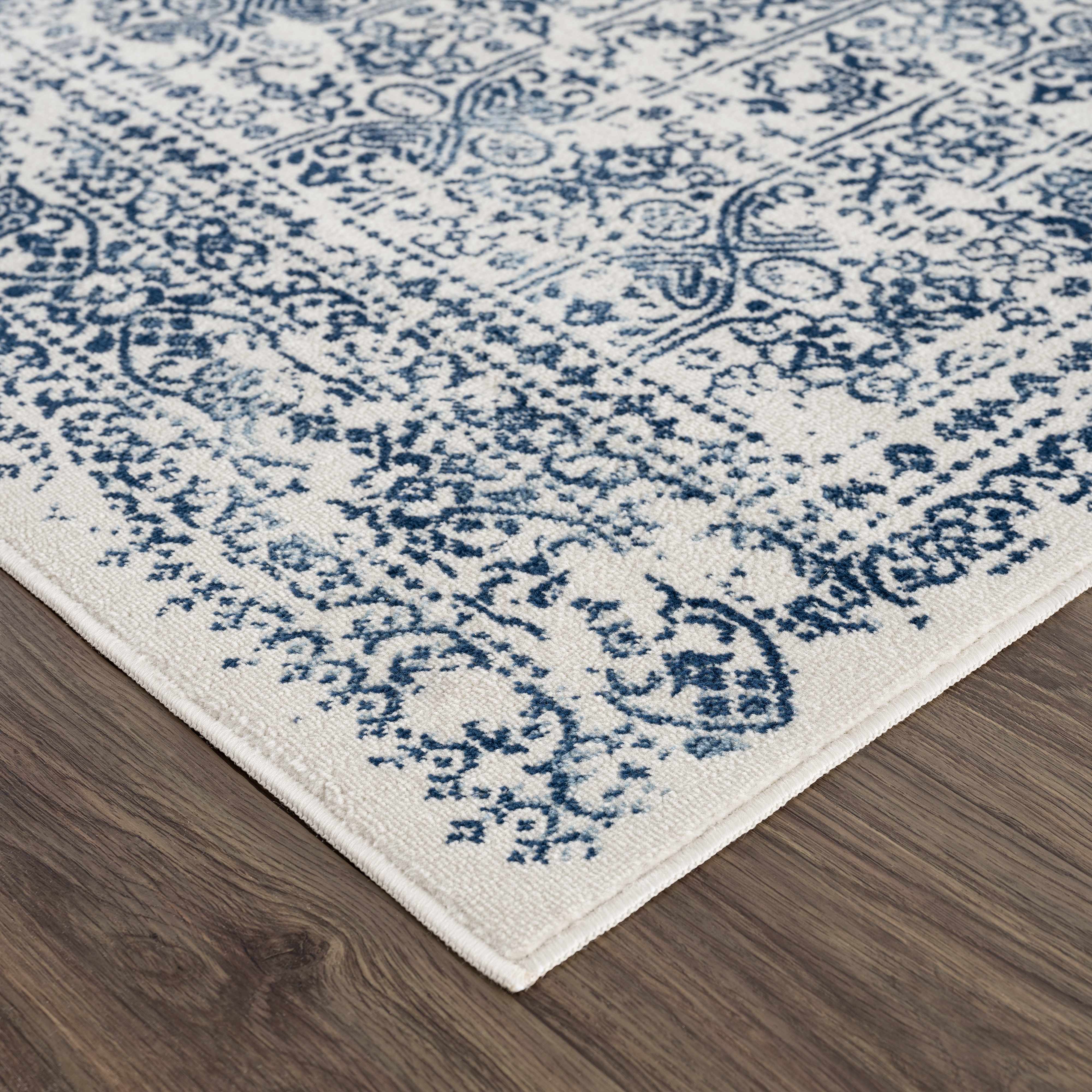 Alfombra azul Michie - Liquidación