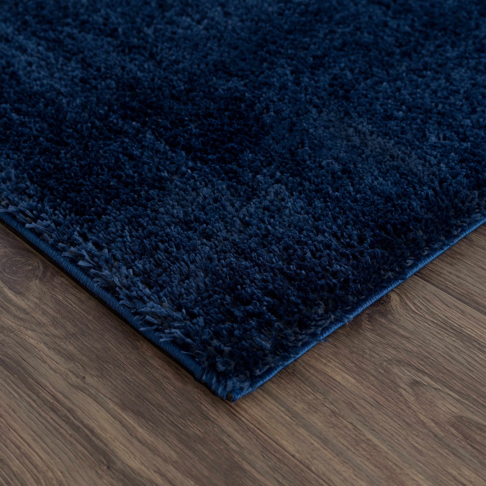 Alfombra de pelo largo Heavenly Solid Navy Blue - Liquidación