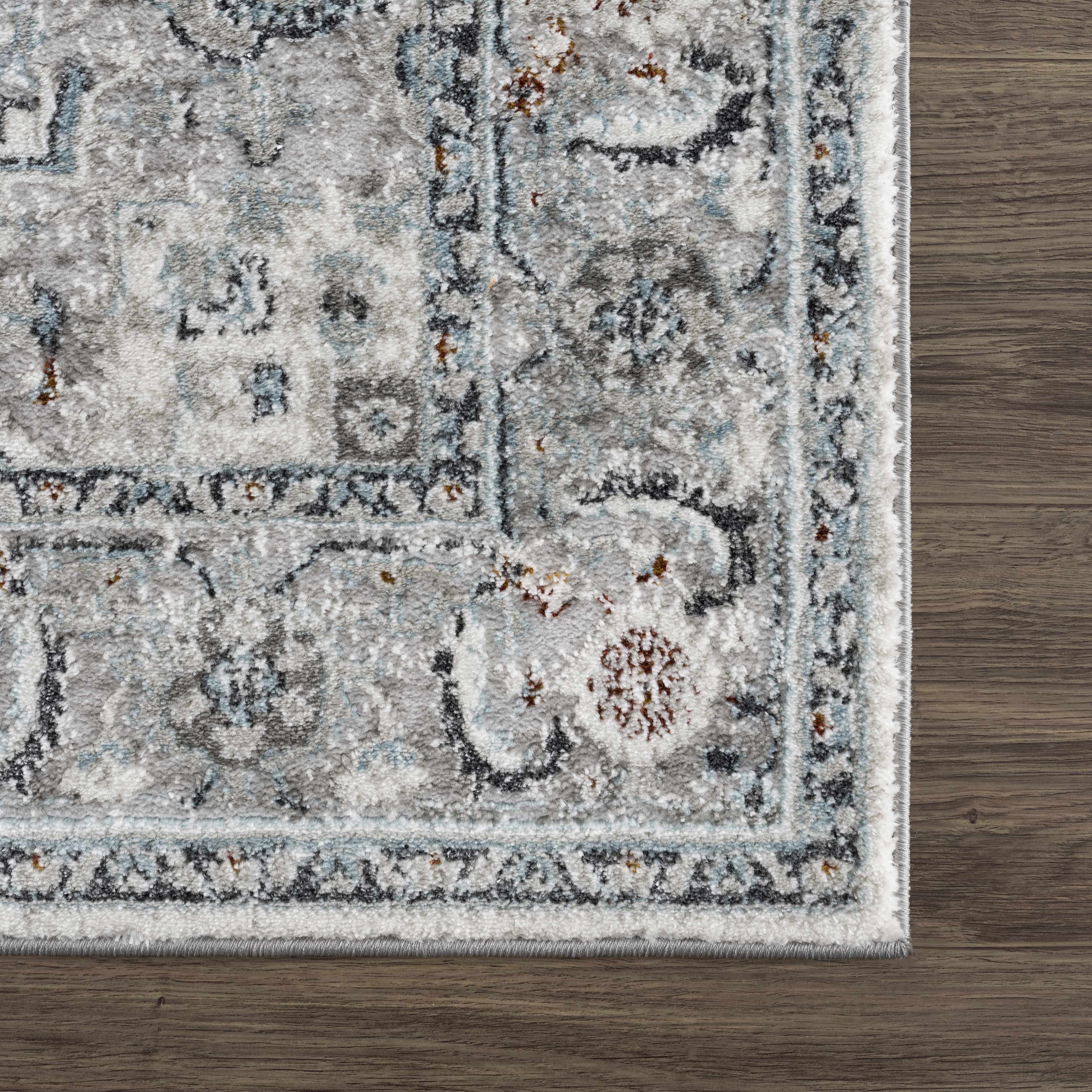 Alfombra Liverpool gris y azul - Ofertas
