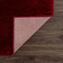Alfombra de felpa roja sólida Heavenly - Liquidación