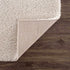 Alfombra de felpa sólida color beige celestial