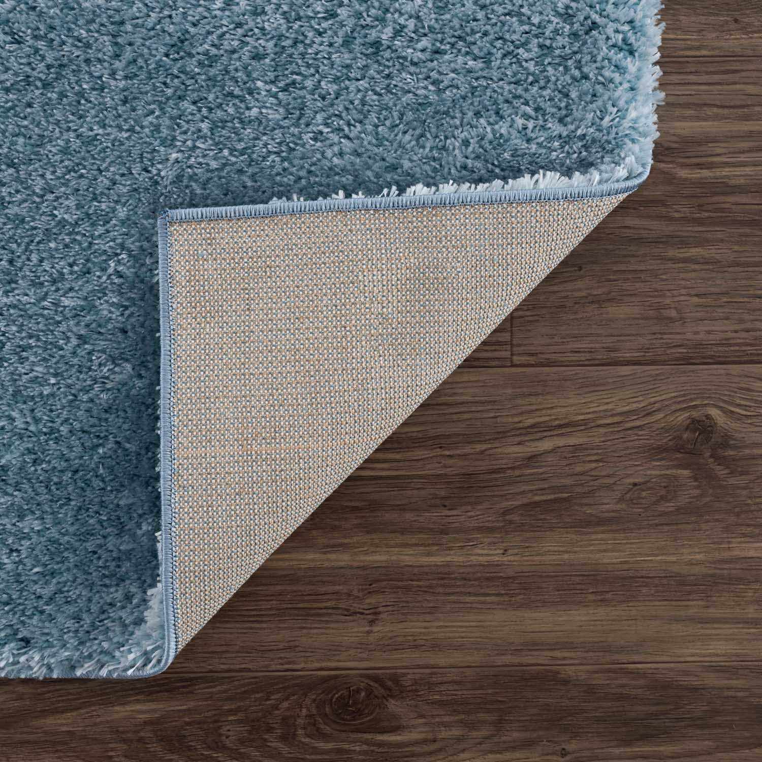 Alfombra de felpa azul sólida Heavenly - Liquidación