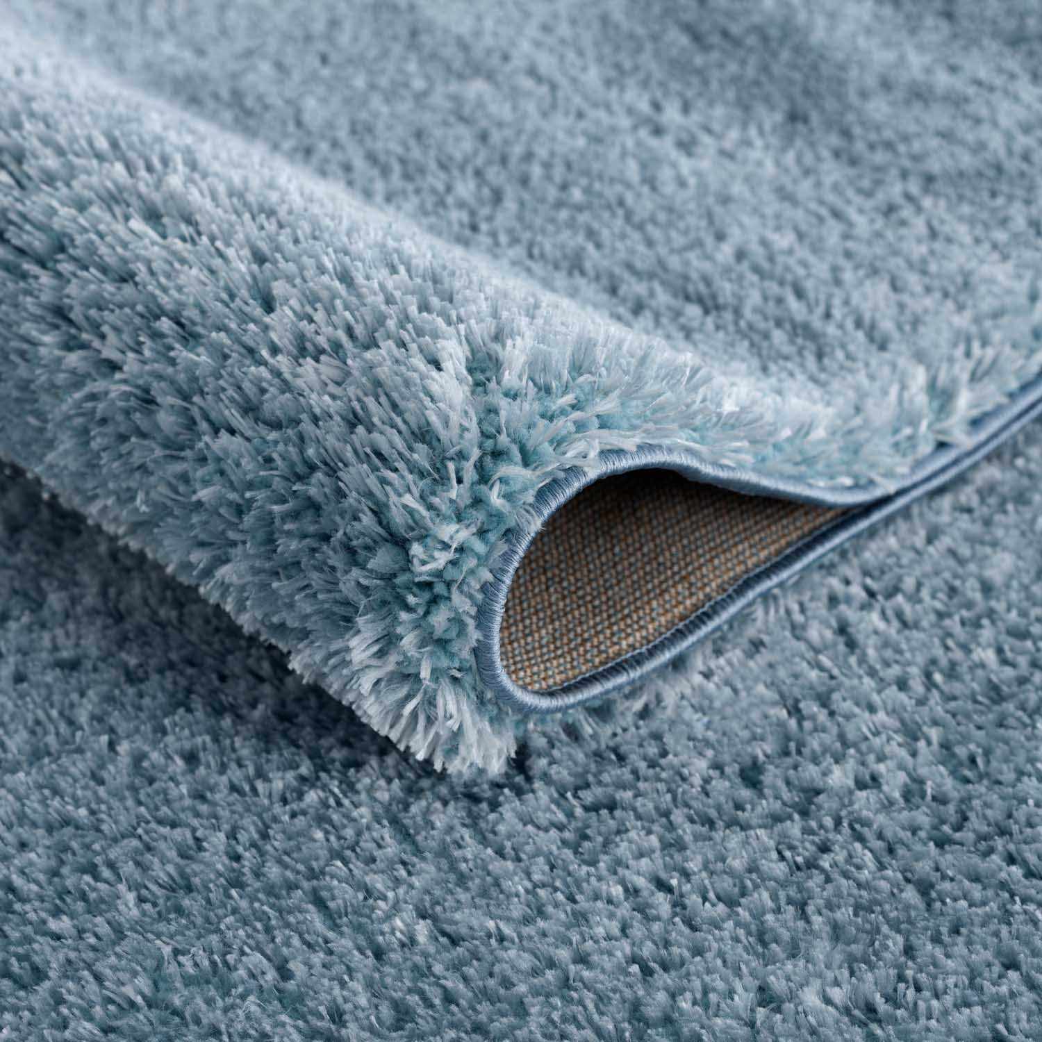 Alfombra de felpa azul sólida Heavenly - Liquidación