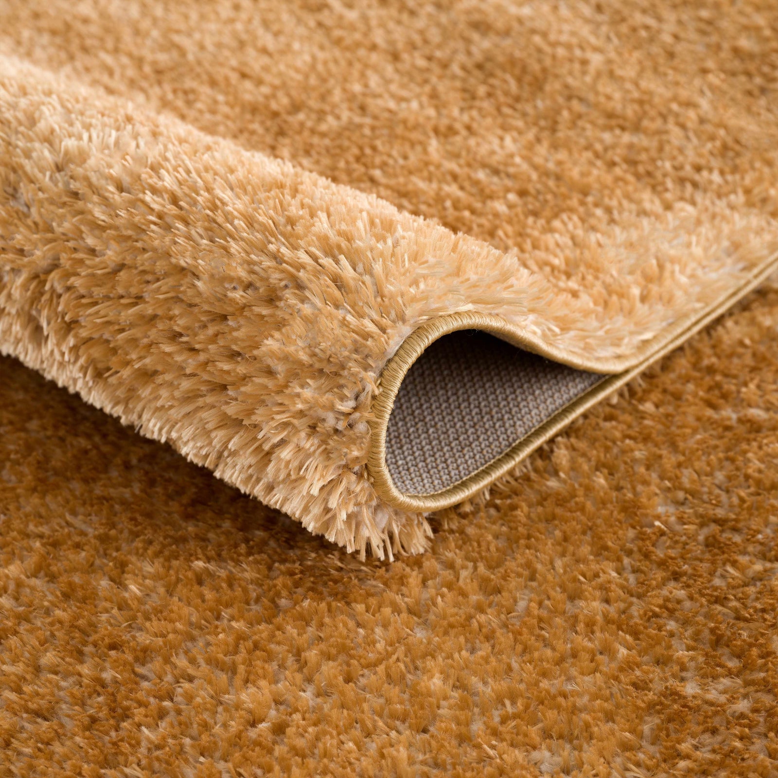 Alfombra de felpa Heavenly Solid Mustard - Liquidación