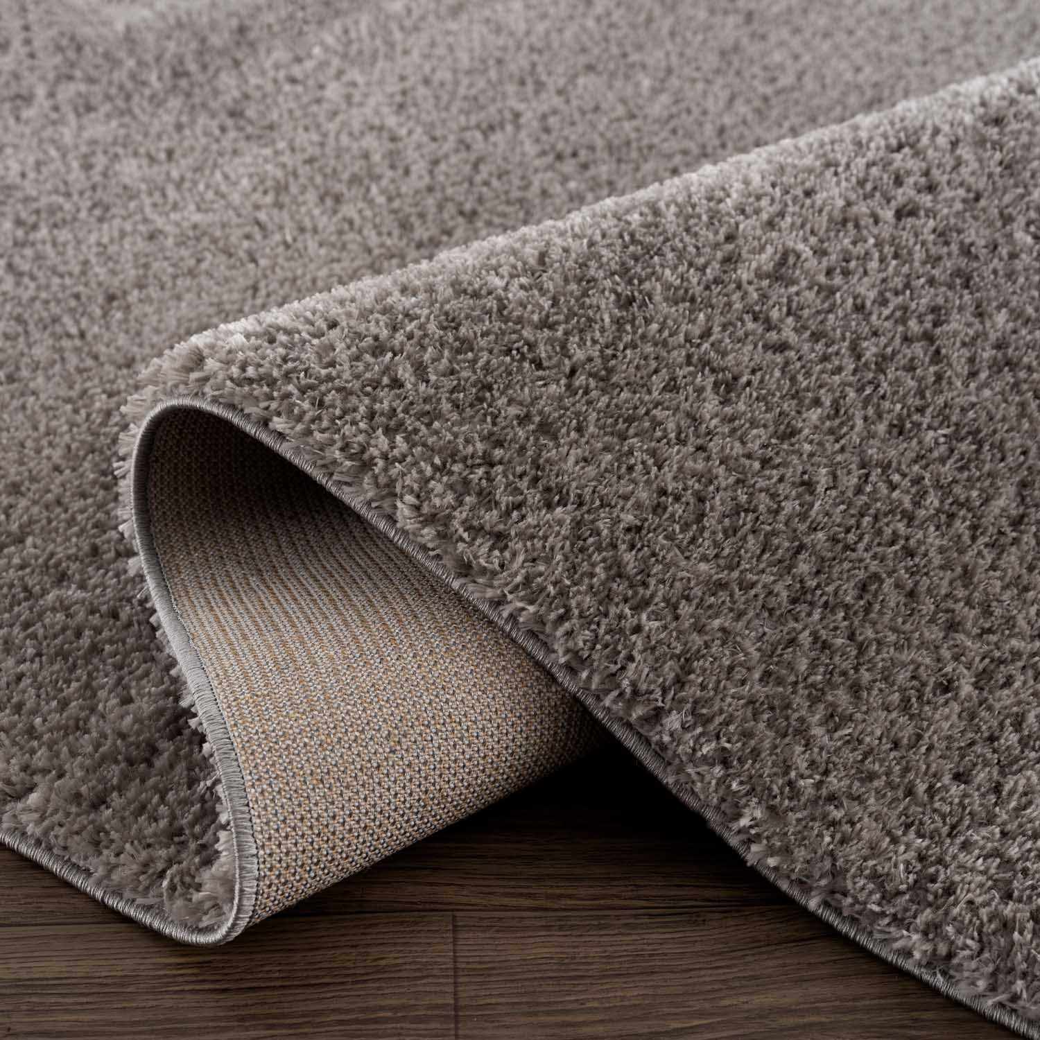 Alfombra de felpa gris sólida Heavenly - Liquidación