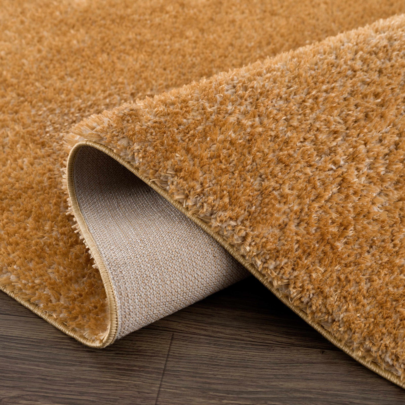 Alfombra de felpa Heavenly Solid Mustard - Liquidación