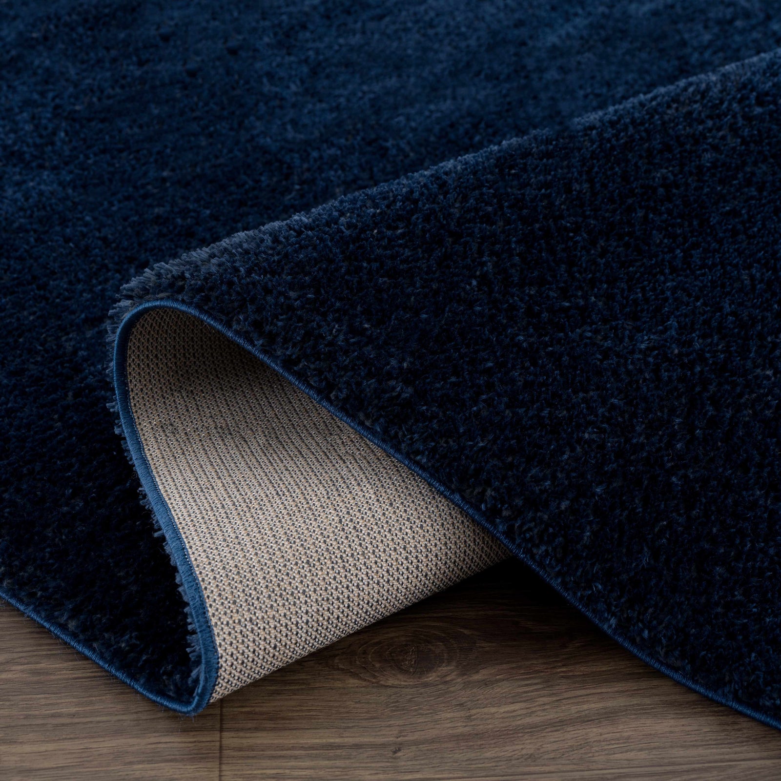 Alfombra de pelo largo Heavenly Solid Navy Blue - Liquidación
