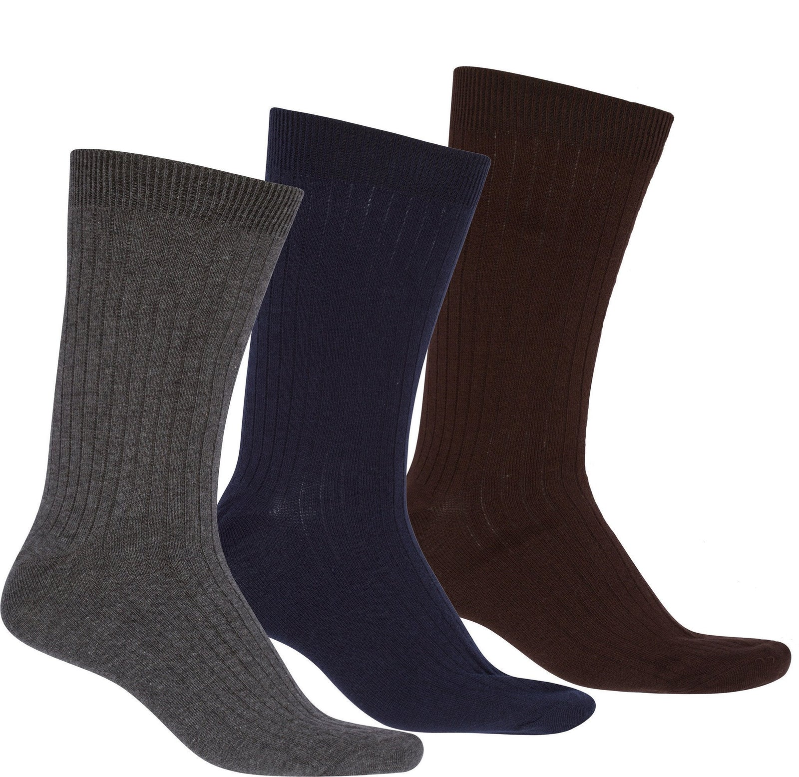 Calcetines de vestir acanalados de mezcla de algodón para hombre de Sakkas