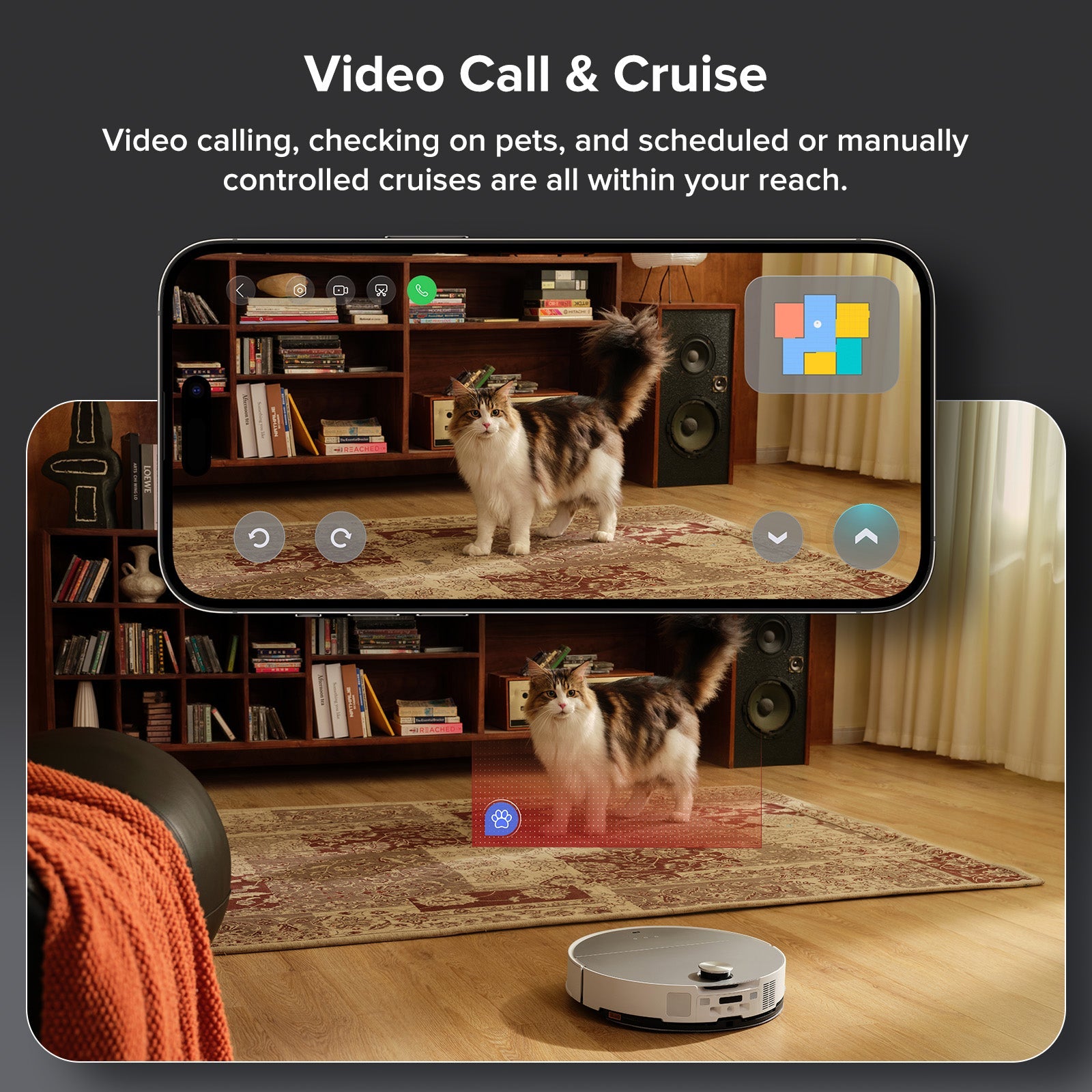 Roborock Saros 10 Robot Vacuum with Dual Anti-tangle System