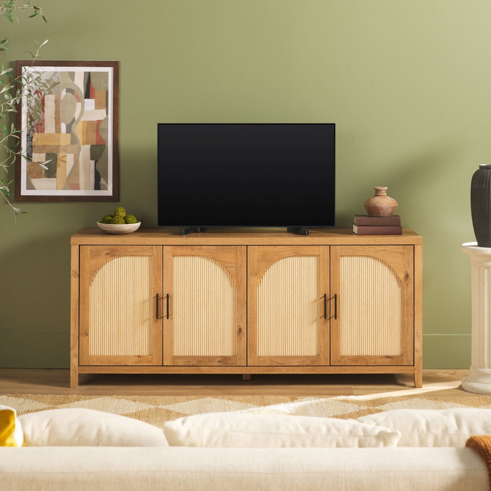 Aparador / mueble para TV de caña moderno Sasha