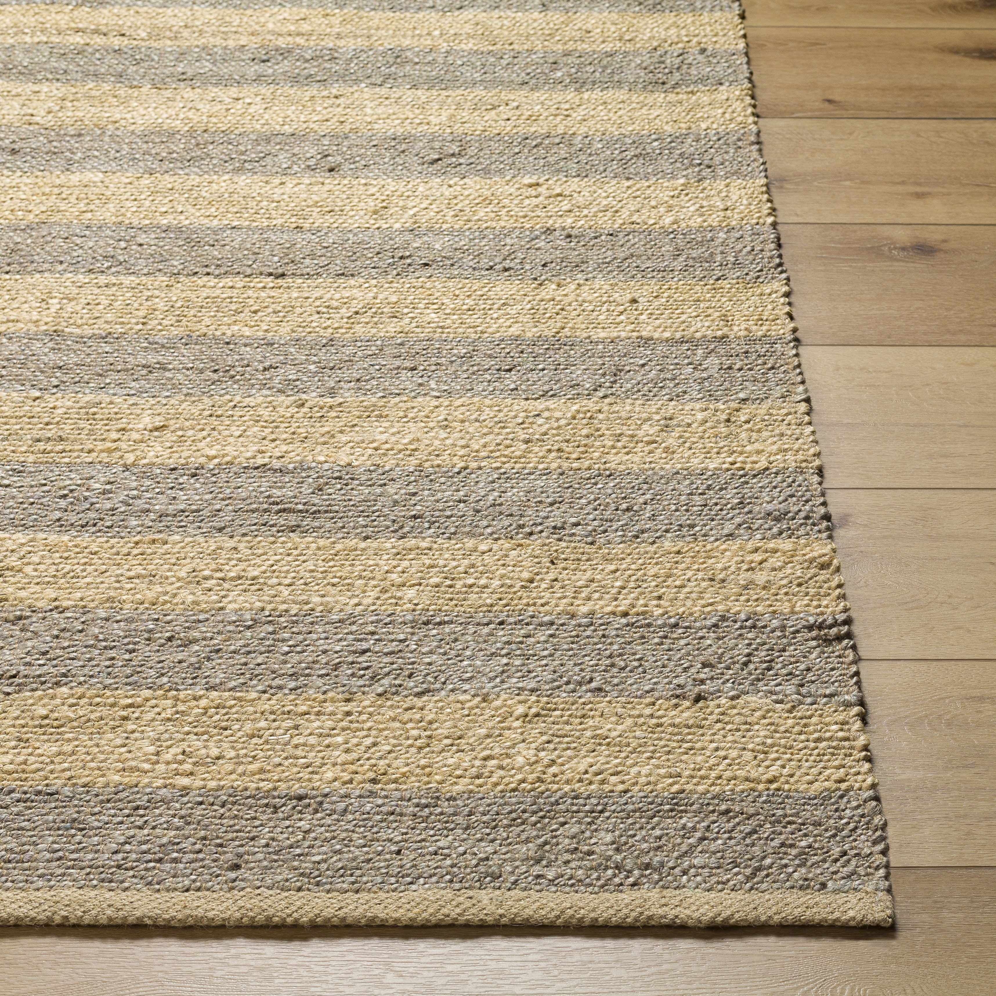 Alfombra de yute con rayas en bloques Ilkay