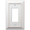 Placa de pared con 1 balancín de madera blanca envejecida Savannah